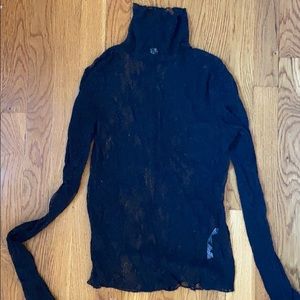 Free People lace turtleneck
